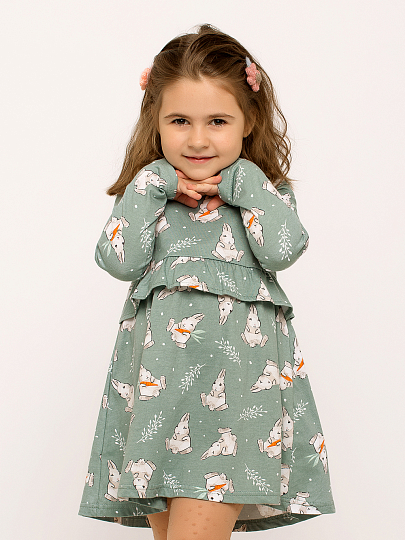 *Платье "Маркиза" Светлый Хаки арт. дк191сх